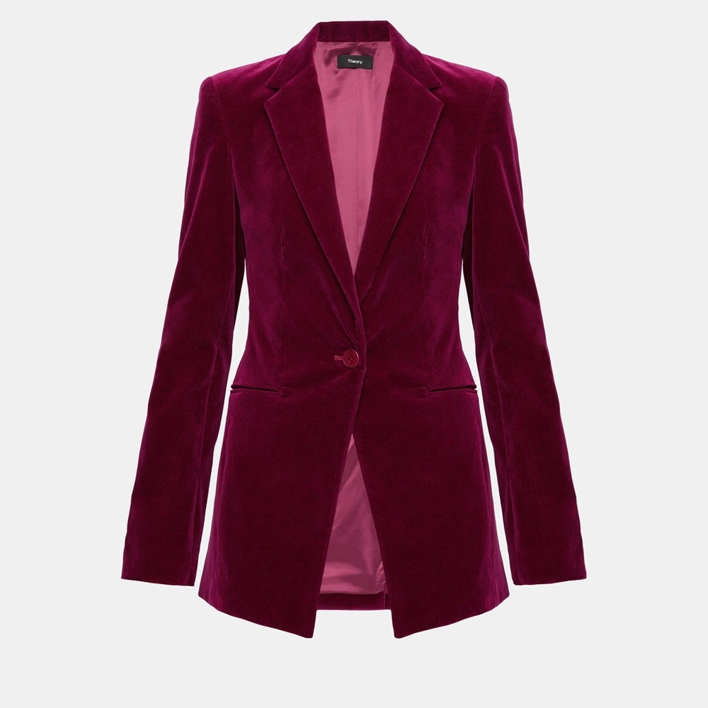 Theory Velvet Power Jacket Blazer - sz 00
